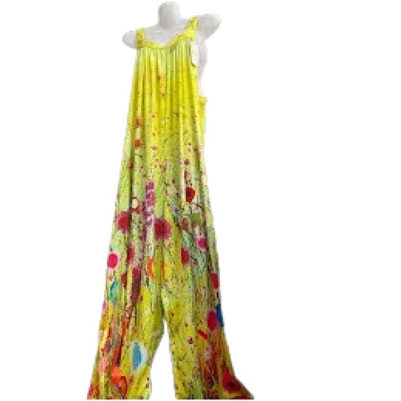 Vibrant Floral Romper Pantalon - Picture 7 of 14